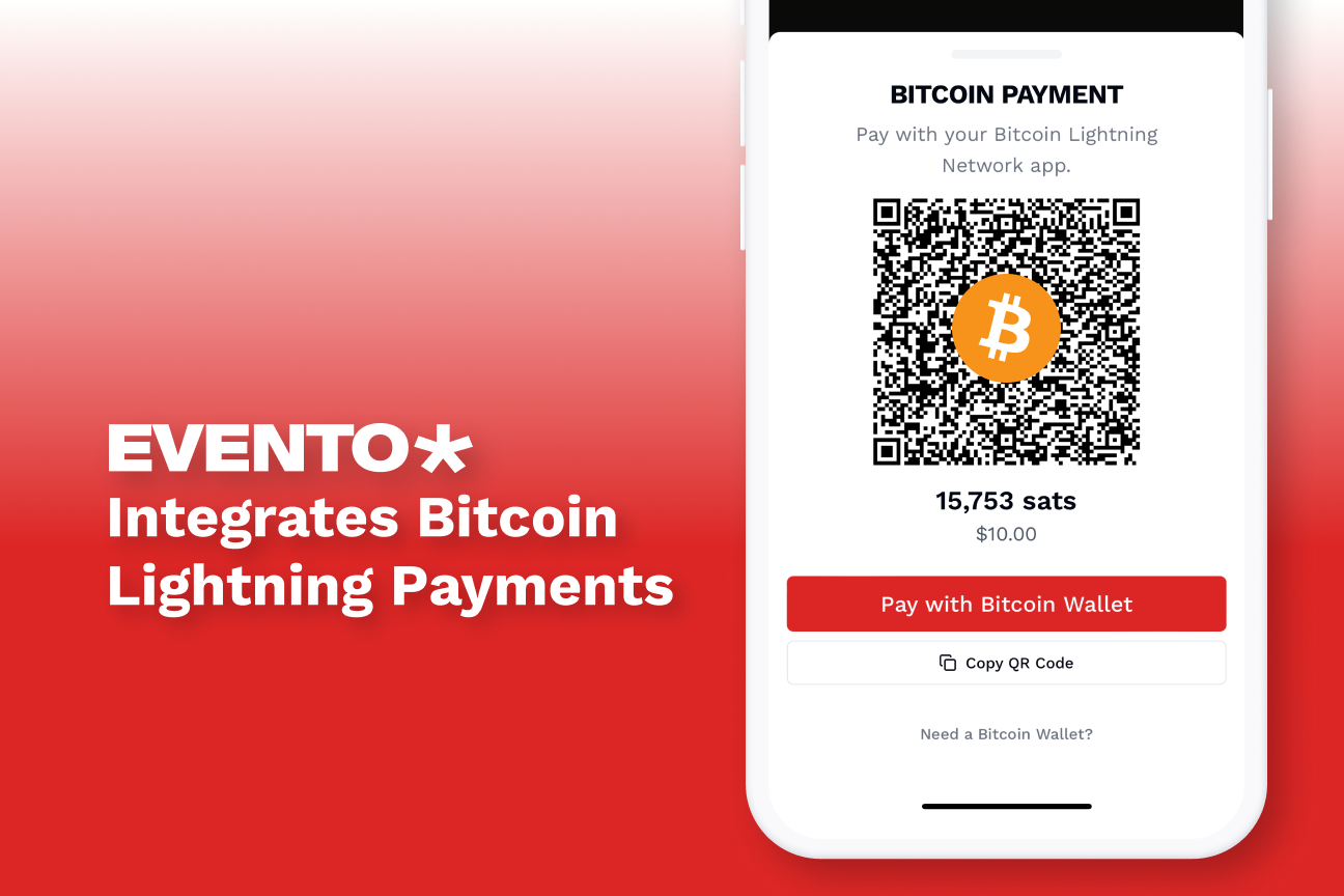 Evento Integrates Bitcoin Lightning Payments