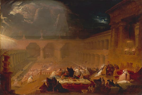 A Feast of Fate: Belshazzar's Night of Luxurious Foreboding